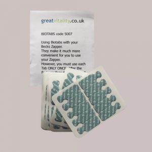Biotabs use with Becks or Clark Zapper